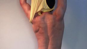 Big thick uncut tights jock gets destroyed during photoshoot cumshot
