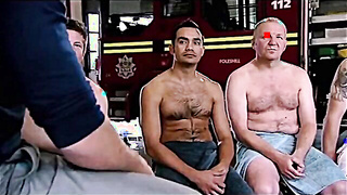 Daddy Bombeiros Get a Testicular Exam by Amateur Medic 2