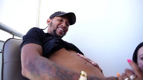 hot latina babes give stranger great blowjob