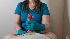 Nurse green surgical gloves cum extraction