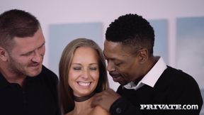 Kinuski enjoys an interracial threesome