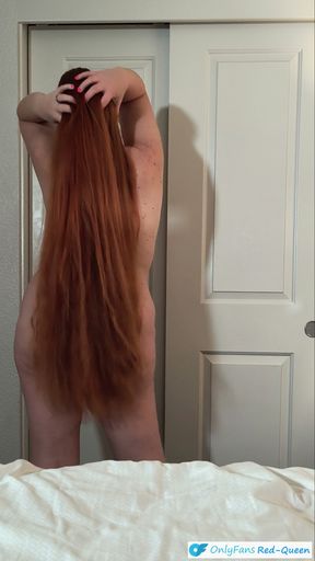 Seductive POV Hairjob From a Redhead Rapunzel