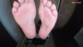 You weren’t supposed to notice the soles under the desk