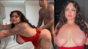 Horny brunette MILF gets her big tits and ass pounded hard in a club