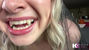 vampire queen sniffs you out, drinks & turns you into forever slave