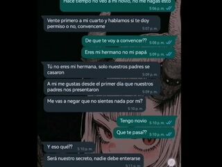 Chat hot con mi hermanastra pequeña no queria pero me la termino cogiendo doggy! Natasha Caseros