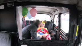 Clown Babe Squirts And Fucks In Fake Taxi