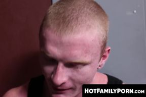 HotFamilyPorn.com - Max Sargent fucked raw in the gym locker room session