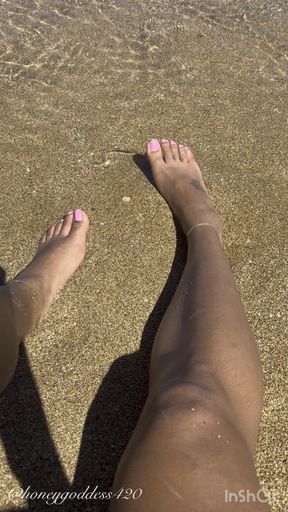 Goddess Beach Foot Play