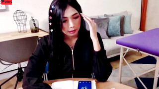 18YearOld Beauty Queen Gives Blowing Blowjob and Foot Worship to Her Rich Client!