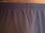 Showing off sexy Brief Bulge in public
