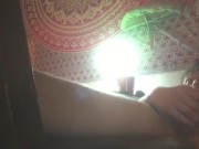 Straight roommate let’s Lil bro barrow his pocket pussy cums uncontrollably