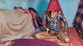 Desi step sister harMy step-brother-in-law saw me having sex with brinjal and he fucked my pussy