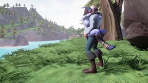 elf fucking a draenei girl in the land of azeroth - warcraft porn parody