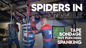 Spiders in Trouble (1080p) - Gay Bondage - Gay Domination - Spanking - Duct Tape - Spiderman - BDSM