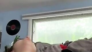 sexy bushy teenie rips pants and soaks her underwear