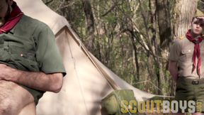 ScoutBoys - supah-nice ScoutBoy plowed in forest tent by leader