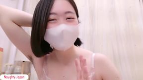 Pale Cute Woman with Natural Body Hair, Playful Self-observation Captured in Intimate Moment 2nd