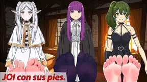 Frieren Ferns Forbidden Foot Pleasure Sparks Heat in Anime Tryst