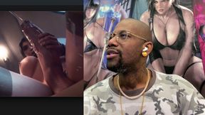 Thicc Transgender Ada Wong Jerking off and Cumming All Over Her Private Jet