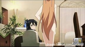 Asuna's Sword Art Play Mode – Anime Cutie Gets Drawn Into Hot Action