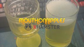 Drinking Two Glasses of Piss