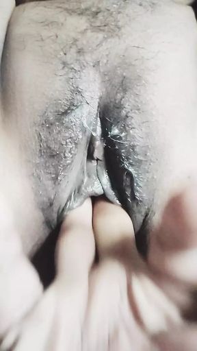 Hot beautiful pussy fingring hard