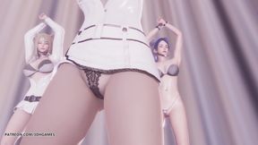 [MMD] Momoland - Baam Ahri Kaisa Evelynn sexy striptease League of Legends KDA