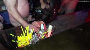 Gangbanged by 10+ Guys at the Bar