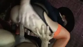 Amateur GF sucks cock and shows big tits