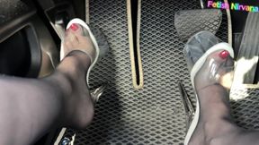 High Heels Driving Tease POV