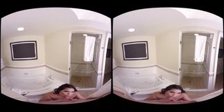 Asian stripper caught in the bathroom