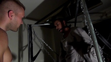 Good black slut fucked hard by Jordan Fox on a sling