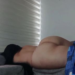 My stepmom wants a massage, I accept and I get so turned on that I end up putting my cock in her big ass