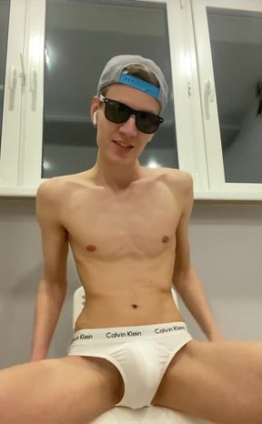 Sexy White Briefs and Third Leg