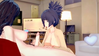 [Naruto] Futanari Kurenai fuck Anko(3d hentai)