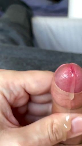 Slow-motion Cumshot From My Small Uncut Dick