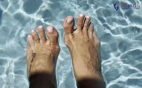 Ukrainian Goddess's Sexy Feet by the Pool