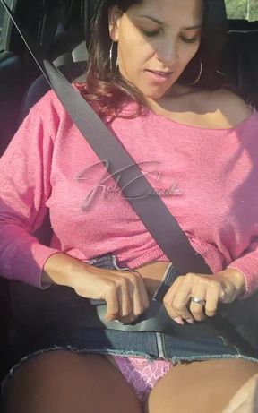 I Took Advantage of a Car Trip to Sp to Tease the Truck Drivers a Little