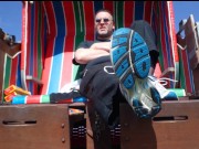 Schwarze FSH am Strand ** Urlaub Wangerland **