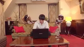Two Hot Maids Share One Man – Steamy Blowjob Adventure!