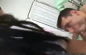 Dude with sexy tranny nurses