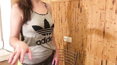 Paid The Courier With Tight Pussy And Blowjob. Russian Amateur with Dialogue