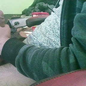 Double Toy Vibrating at the Tip Until Ejaculation