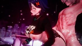 Victorious Anime Babe Takes Deep Suck and Gets Heavy Facial Cum Splash