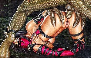 3D Hentai Bitches Ruined by Monsters