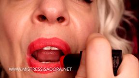 Mistress Isadora: Mouth and lipstick