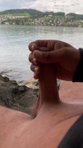 Young Solo Jerk at Lake