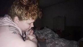 Sloppy moaning blowjob beautiful chubby readhead