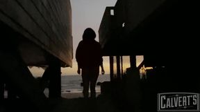 casey calvert real life sneaky public beach pov bj